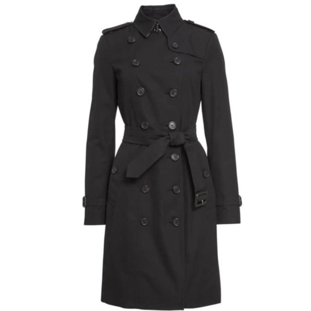 Authentic Burberry Sandringham Black Coat!